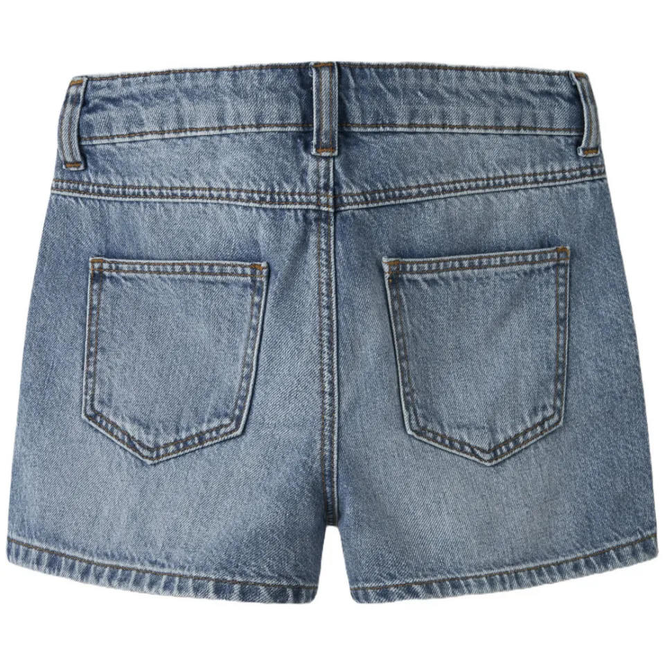 NAME IT mom jeansshort medium blue denim, foto 3
