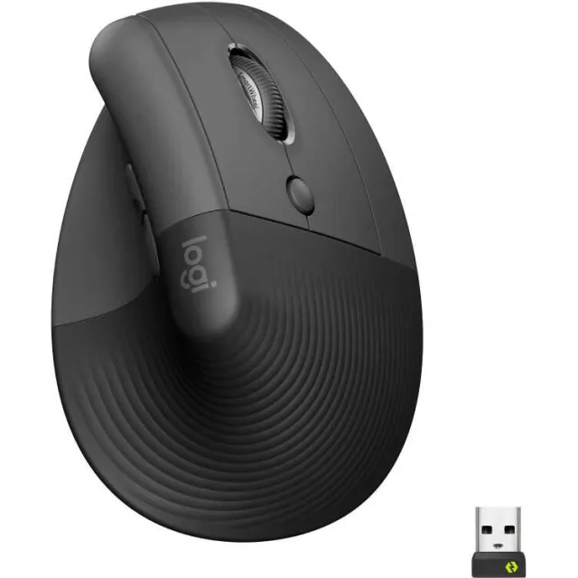 Logitech Lift verticale ergonomische muis grafiet