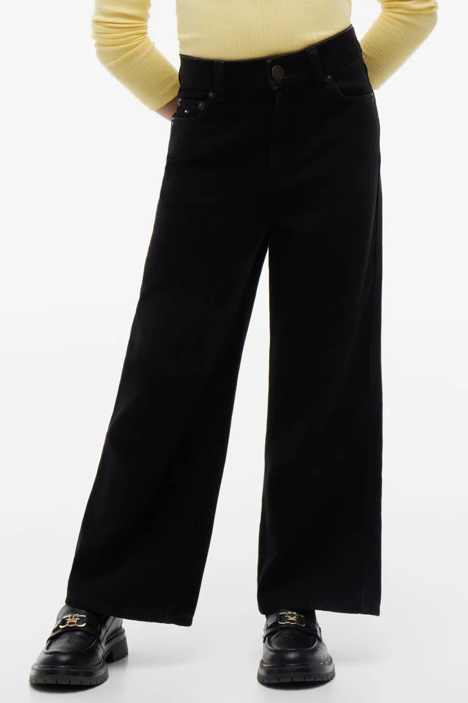 Tommy Hilfiger Mabel wide leg jeans - zwart, foto 6