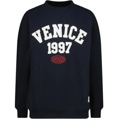Vingino sweater met print - donkerblauw Printopdruk