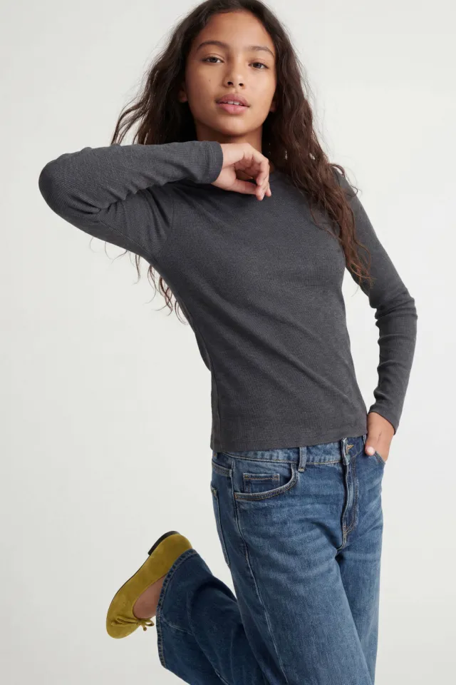 JJXX GIRL longsleeve grijs