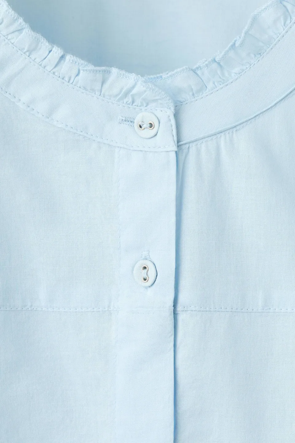 Mango Teen blouse met ruches lichtblauw, foto 5