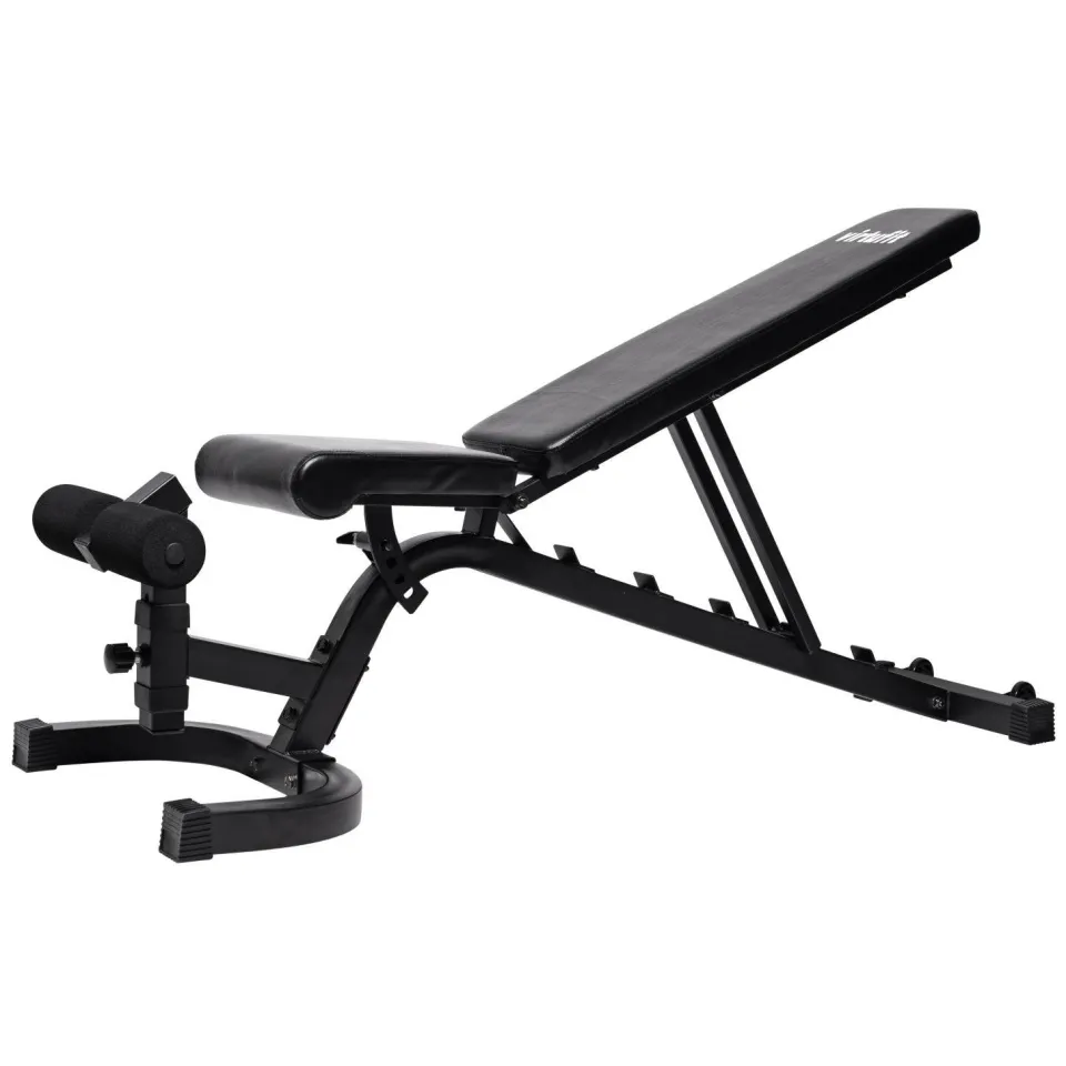Virtufit verstelbare Fitnessbank Pro - Zwart, foto 3