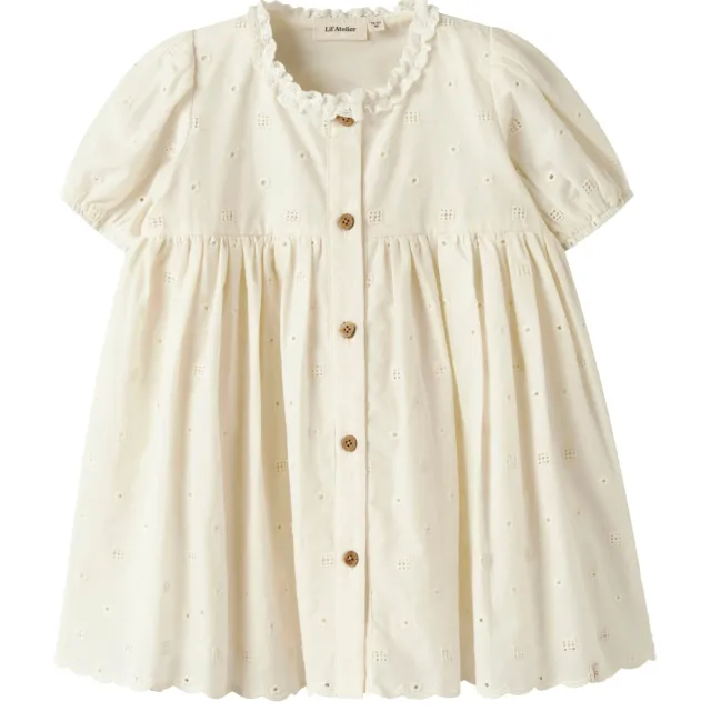 Lil' Atelier MINI A-lijn jurk wit