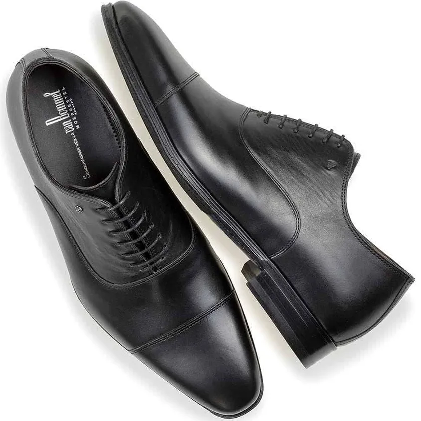 Floris Van Bommel Raffa 02.02 leren veterschoenen zwart, foto 5