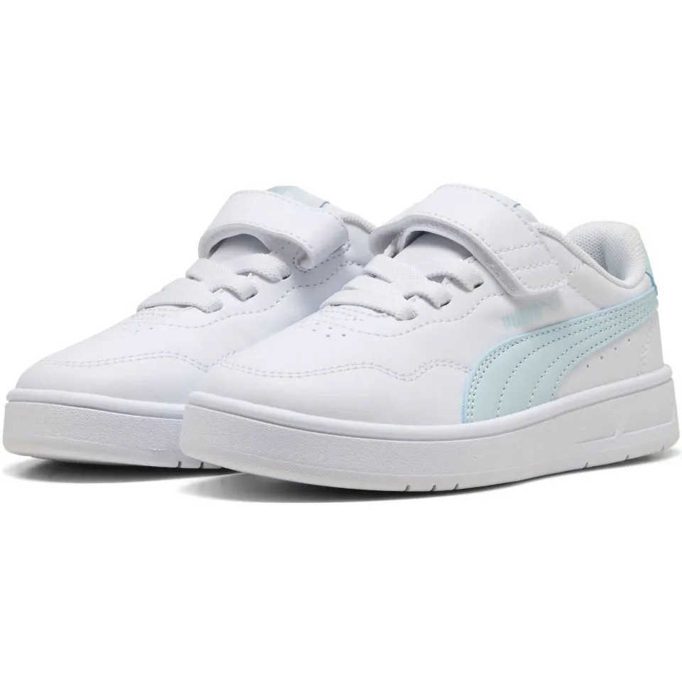 Puma Court Lally sneakers wit/lichtblauw, foto 5
