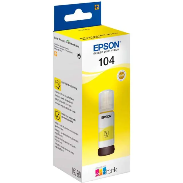 Epson 104 EcoTank inktfles geel