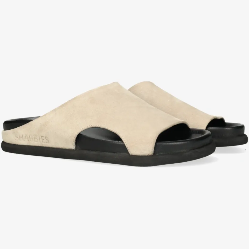 Shabbies Amsterdam Inga Close slipper Suède Taupe, foto 6