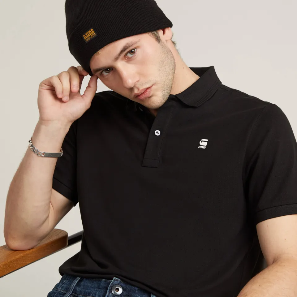 G-Star slim fit polo Dunda dark black, foto 3