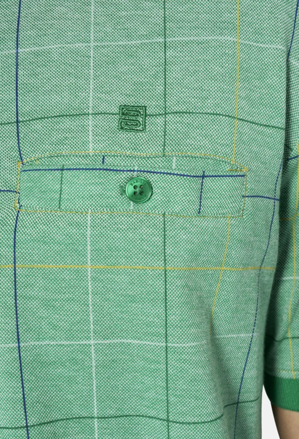 Babista geruite polo Plus Size - groen, foto 6