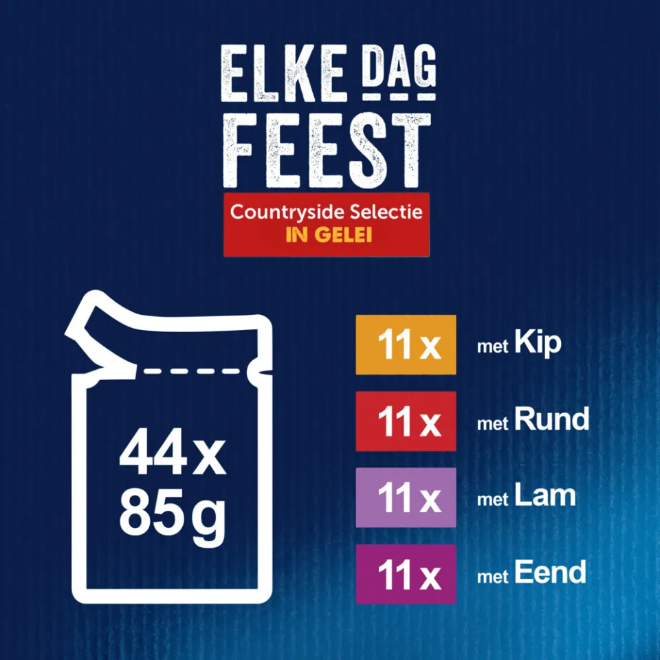 Felix Elke Dag Feest Countryside Selectie in gelei natvoer kat, foto 4