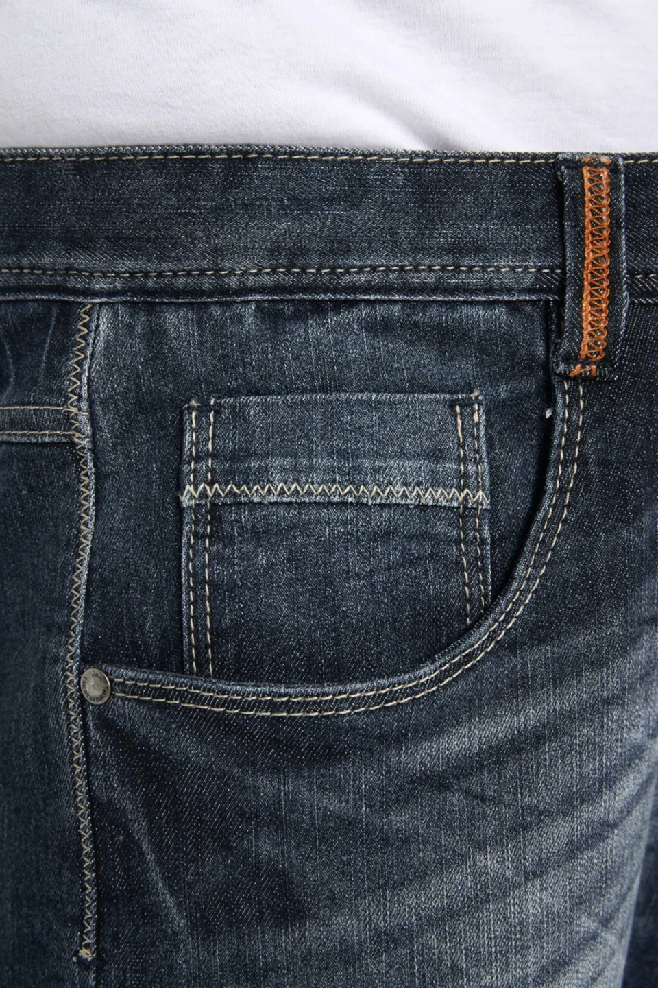 Jan Vanderstorm +FIT Collectie loose fit jeans JURIEN Plus donkerblauw, foto 5