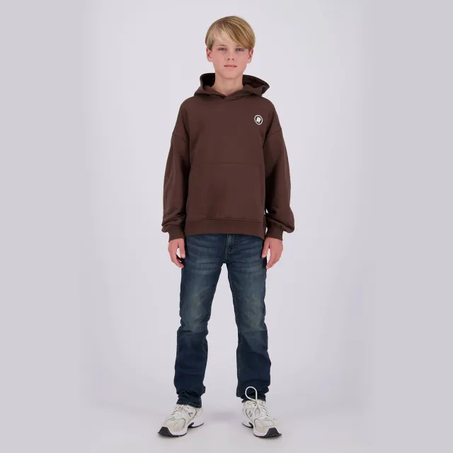 Raizzed oversized hoodie met backprint - bruin