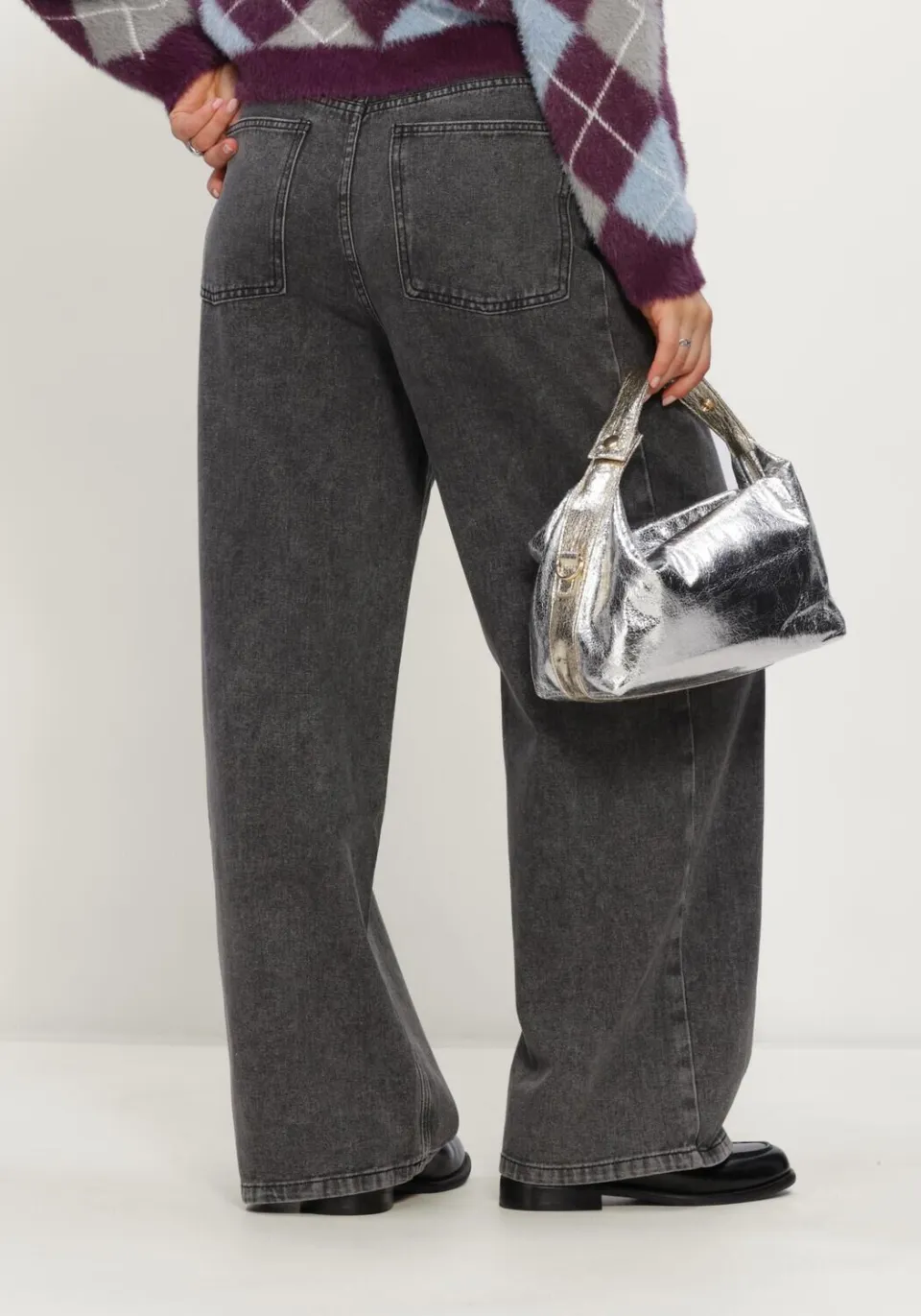 Refined Department Dames Jeans Ladies Woven Denim Jelene - Grijs, foto 3