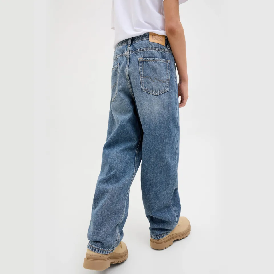 Jack & Jones JUNIOR baggy high waist baggy jeans medium blue denim, foto 4