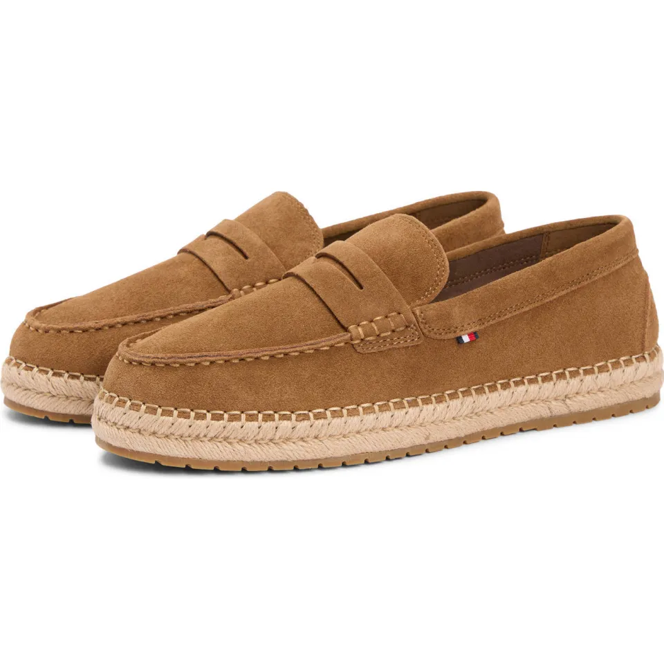 Tommy Hilfiger suède espadrilles cognac, foto 3