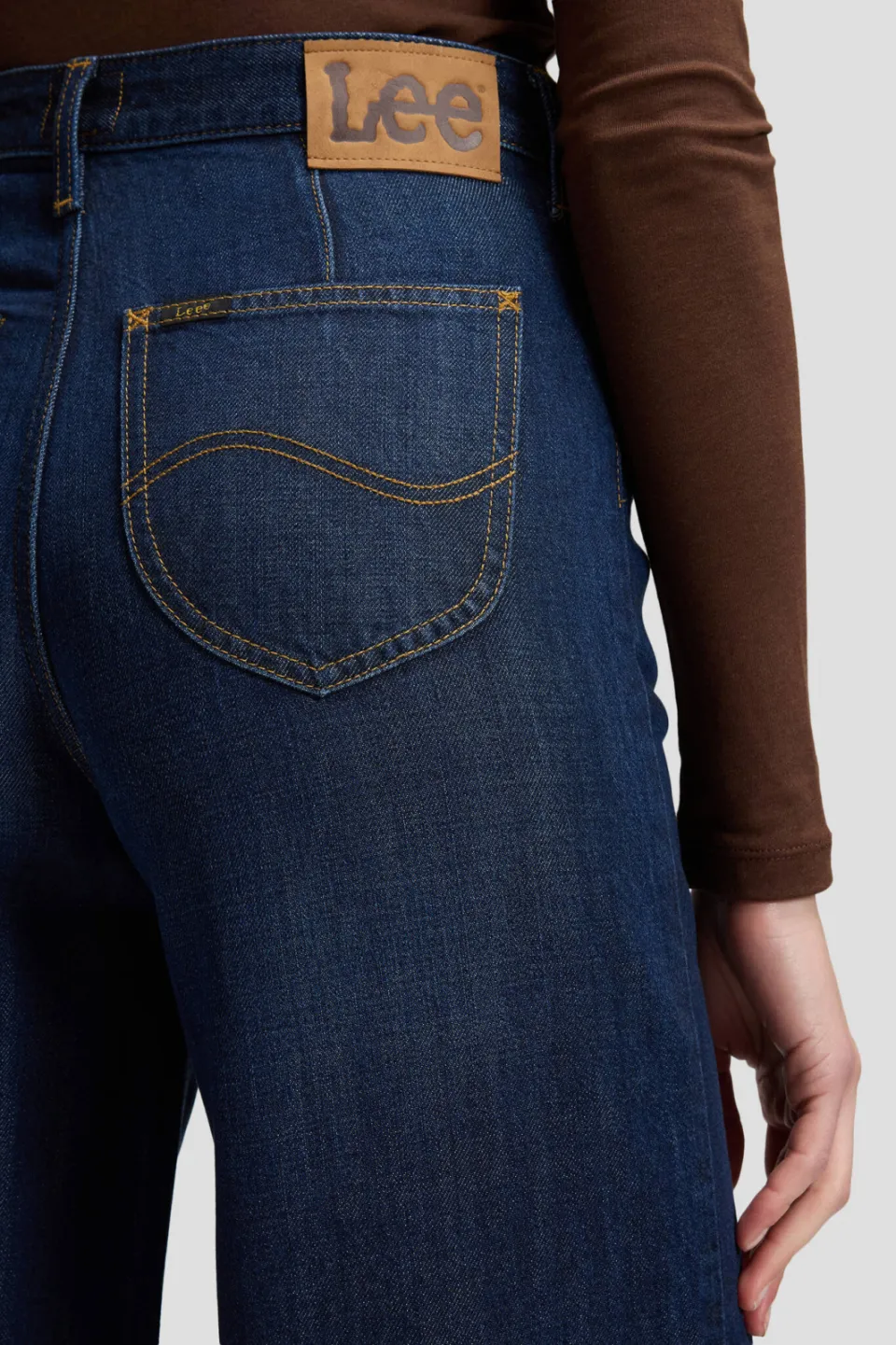 Lee wide leg jeans - donkerblauw, foto 7
