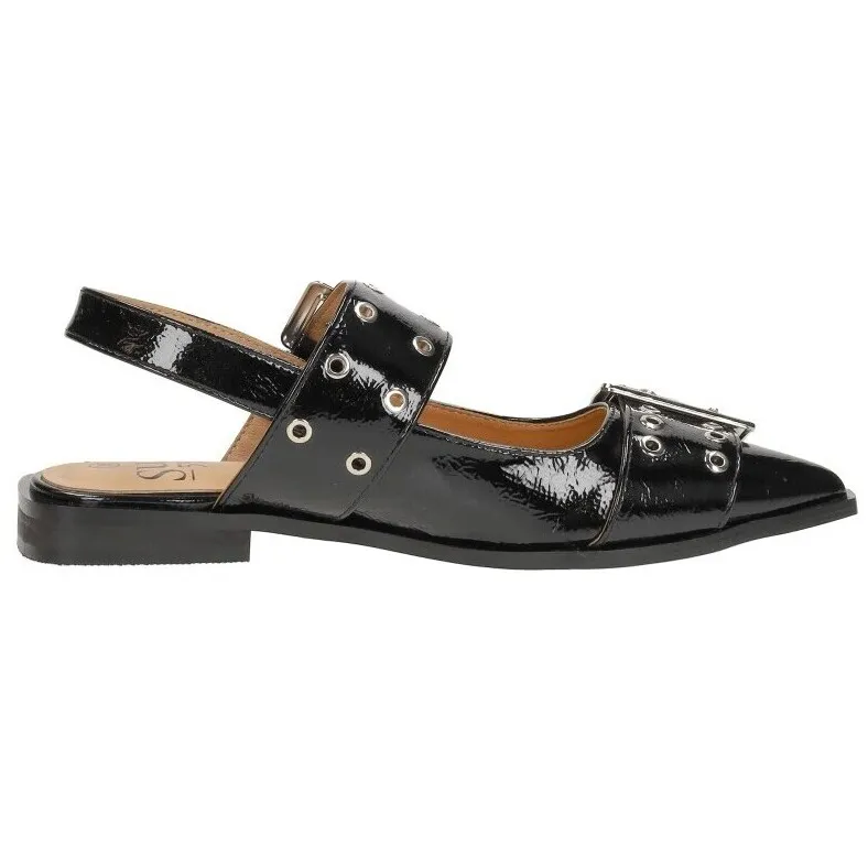 Sub55 slingback zwart lak