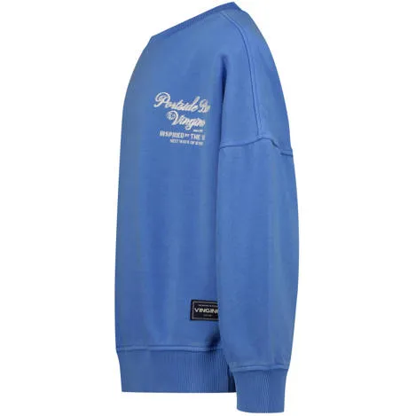 Vingino sweater met backprint - blauw Backprint, foto 3