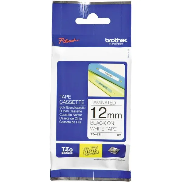 Brother TZe-441 Tape Zwart op rood (18 mm)