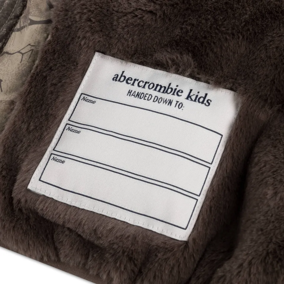 Abercrombie & Fitch pufferjas met all-over print olijfgroen, foto 4