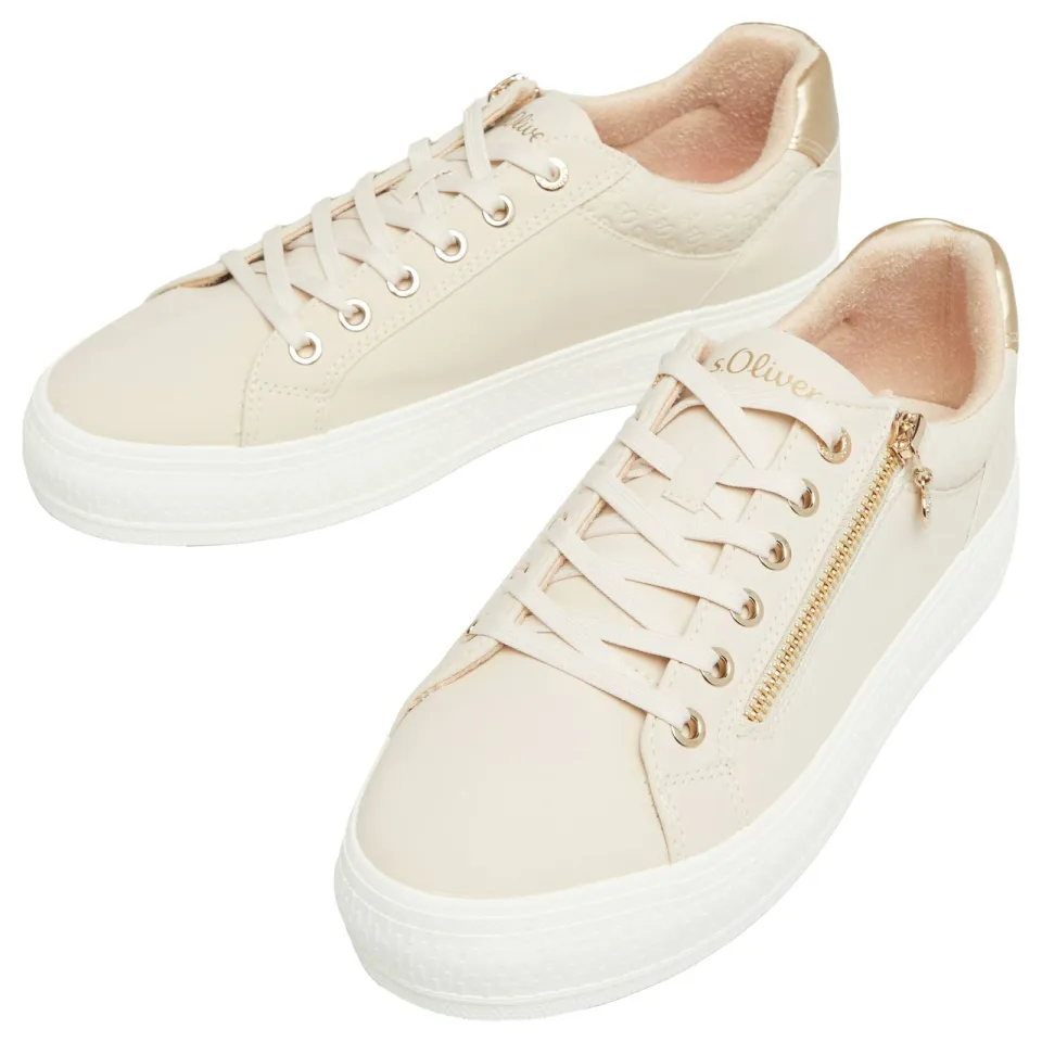 s.Oliver Women Shoes sneakers - beige, foto 4
