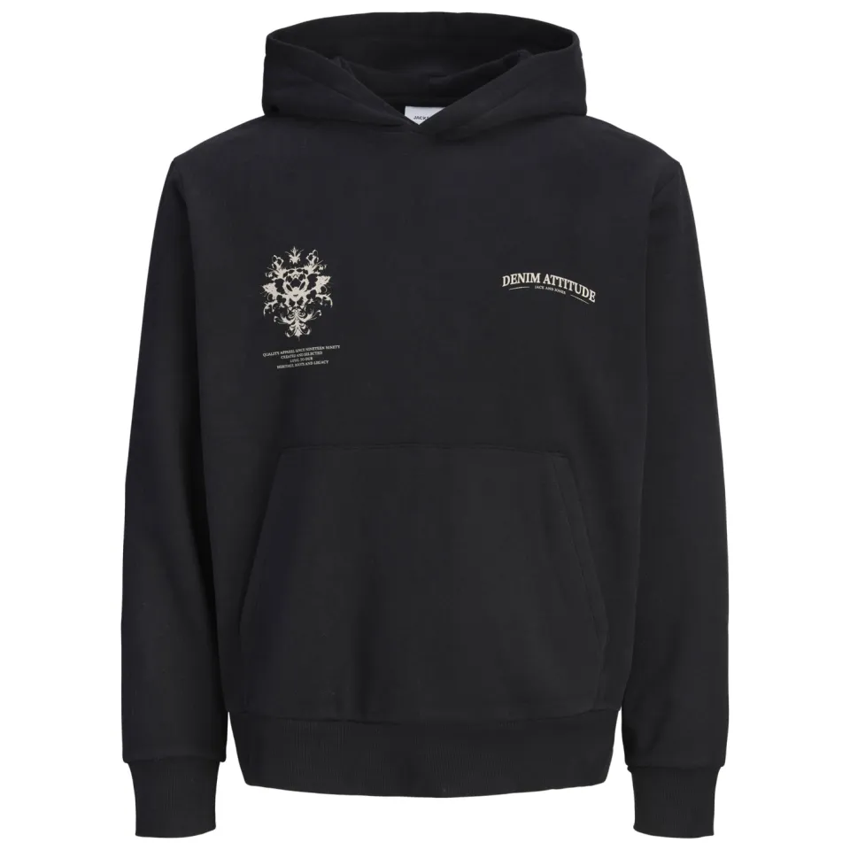 Jack & Jones JUNIOR hoodie met backprint - zwart, foto 2