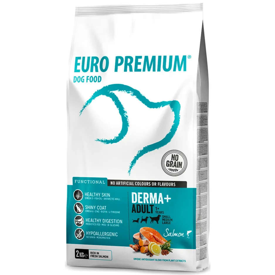Euro Premium Derma+ Adult grainfree hondenvoer zalm, foto 3