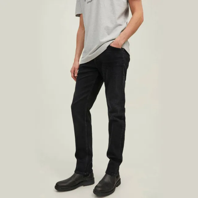 Jack & Jones JEANS INTELLIGENCE tapered jeans - black denim