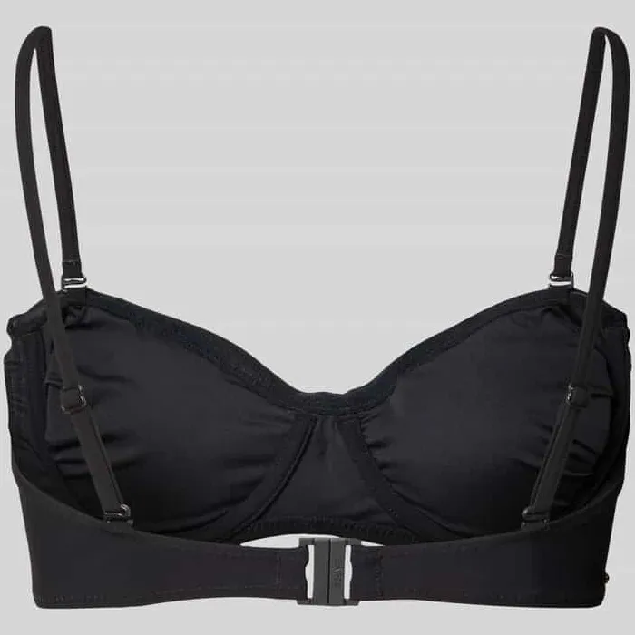 Barts Bandeau-bikini met rimpelingen model 'Solid' zwart, foto 2