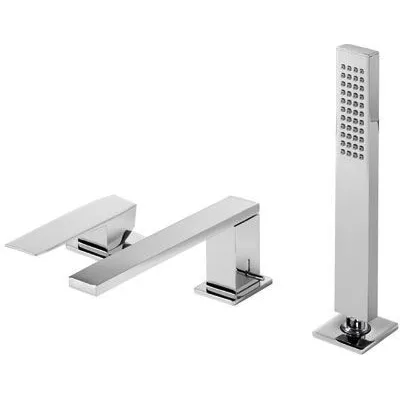 Tres Slim Badmengkraan voor randset met handdouche Chroom 20216103