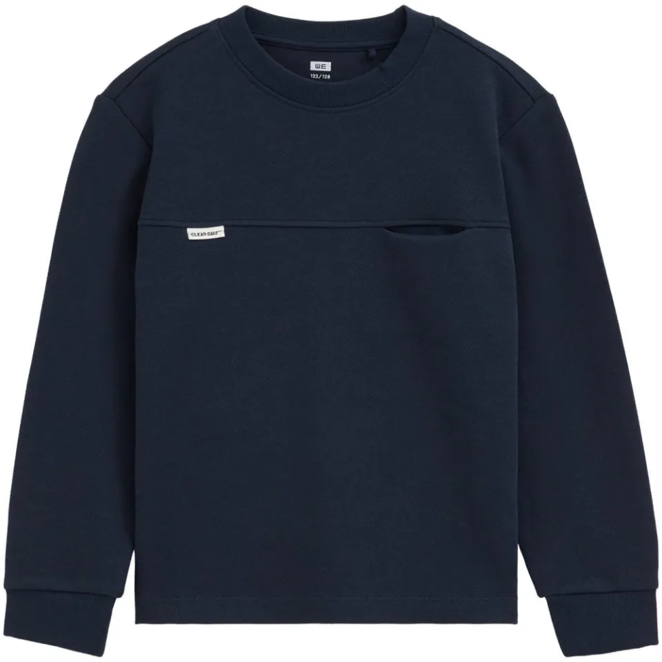 WE Fashion longsleeve marineblauw ronde hals, foto 2