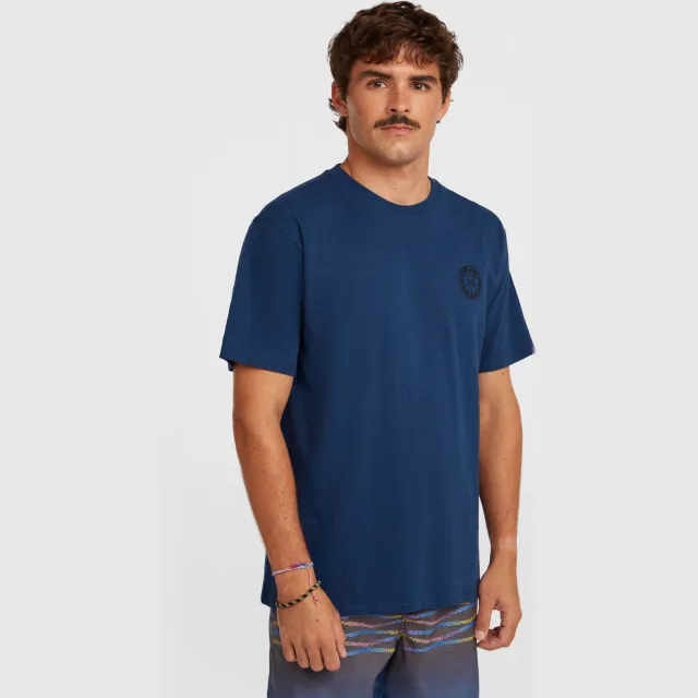 O'Neill Slub Back Print T-shirt donkerblauw, foto 2