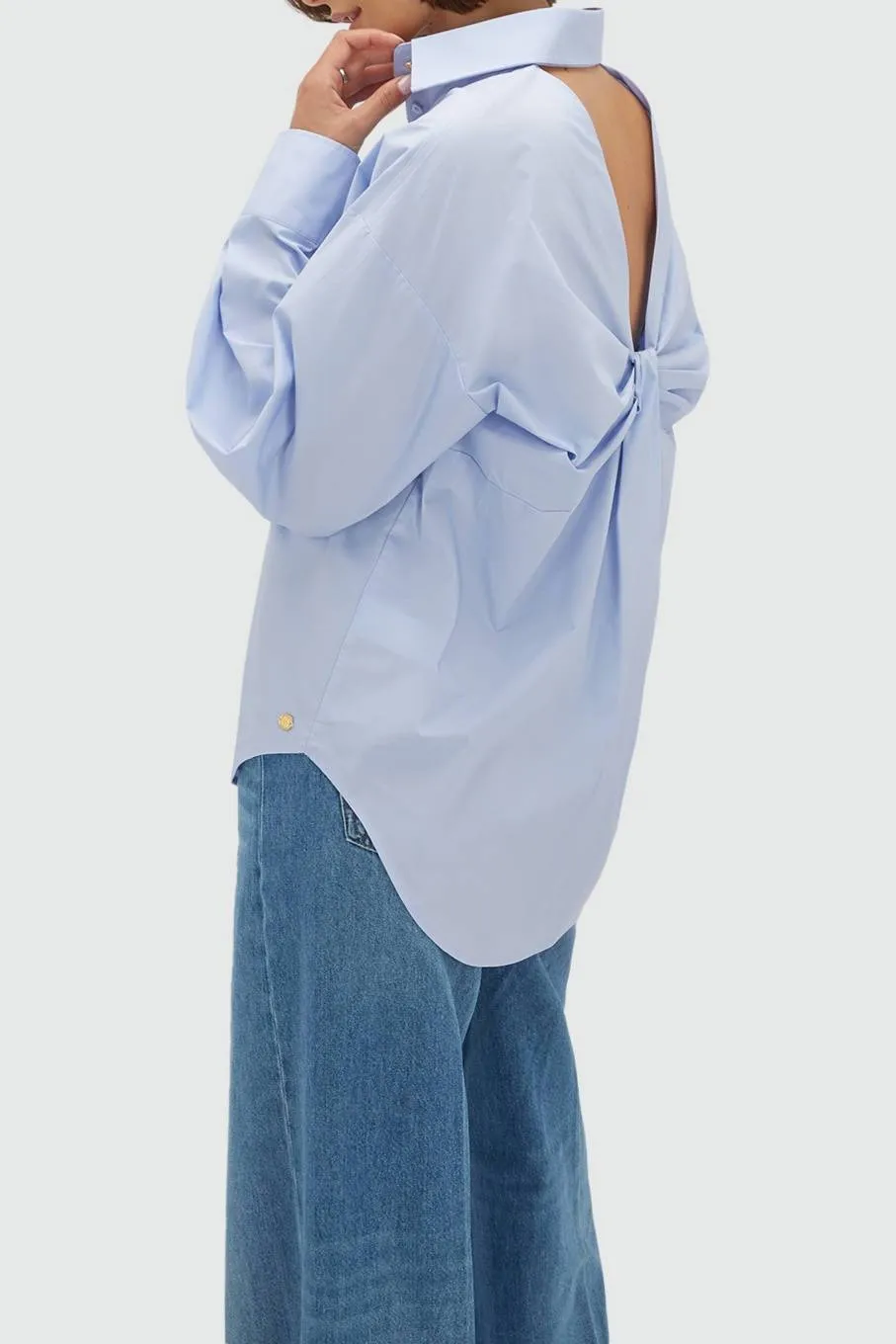 Josh-V Lauri blouse lichtblauw blauw, foto 7