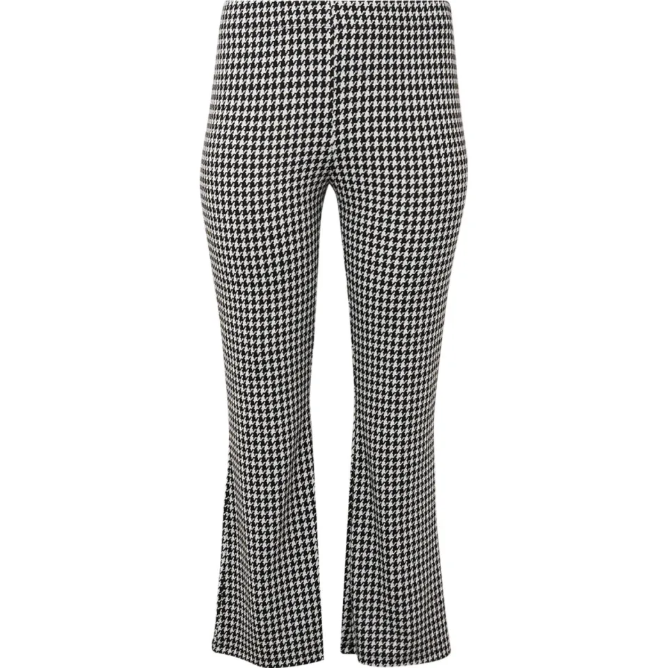 Yoek Check bootcut pantalon zwart, foto 2