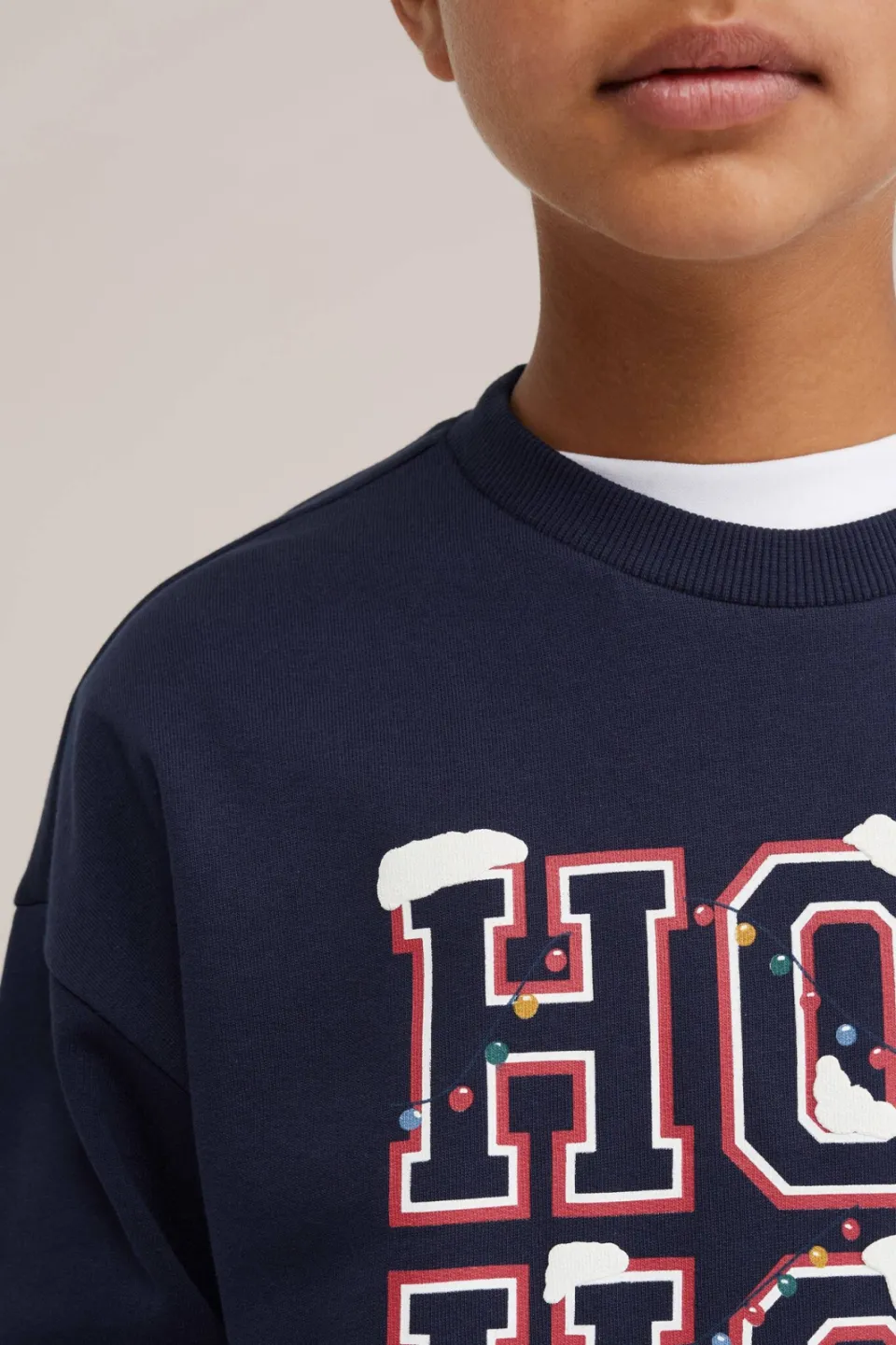 WE Fashion sweater met print - donkerblauw, foto 5