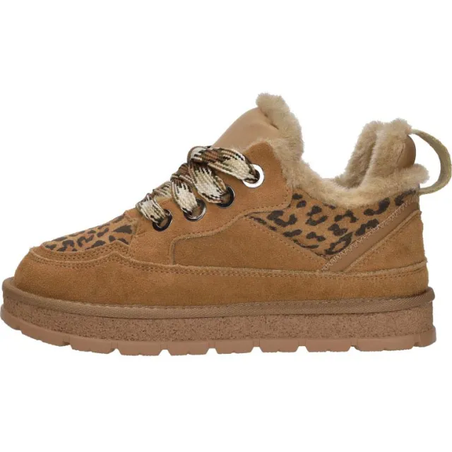 Shoecolate lage veterschoen cognac, foto 2