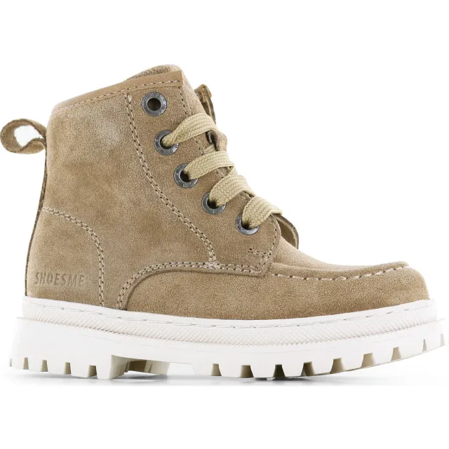 Shoesme suède veterboots beige
