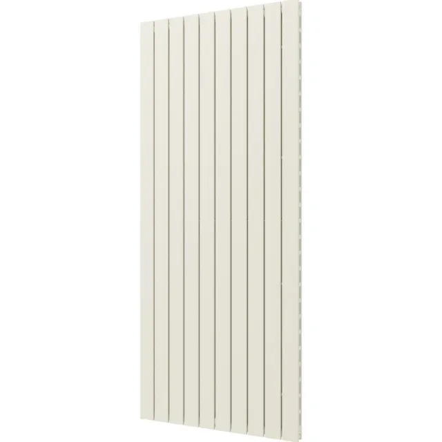 Designradiator Plieger Cavallino Retto Dubbel 1936 Watt Middenaansluiting 180x75,4 cm Wit Structuur