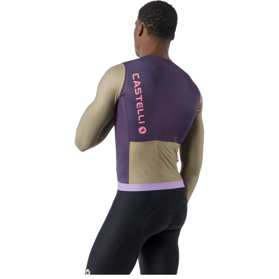 Castelli Corretto lange mouw fietsshirt blauw, foto 2