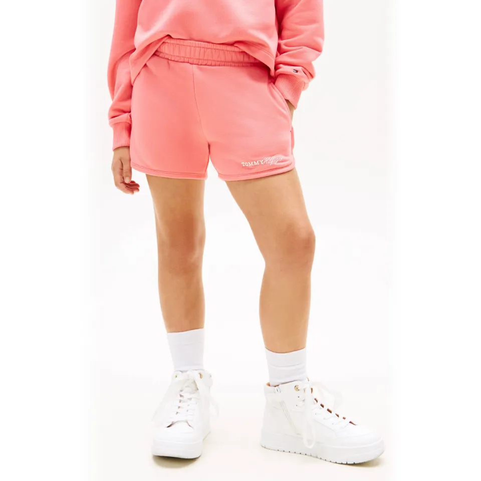 Tommy Hilfiger sweatshort roze, foto 5