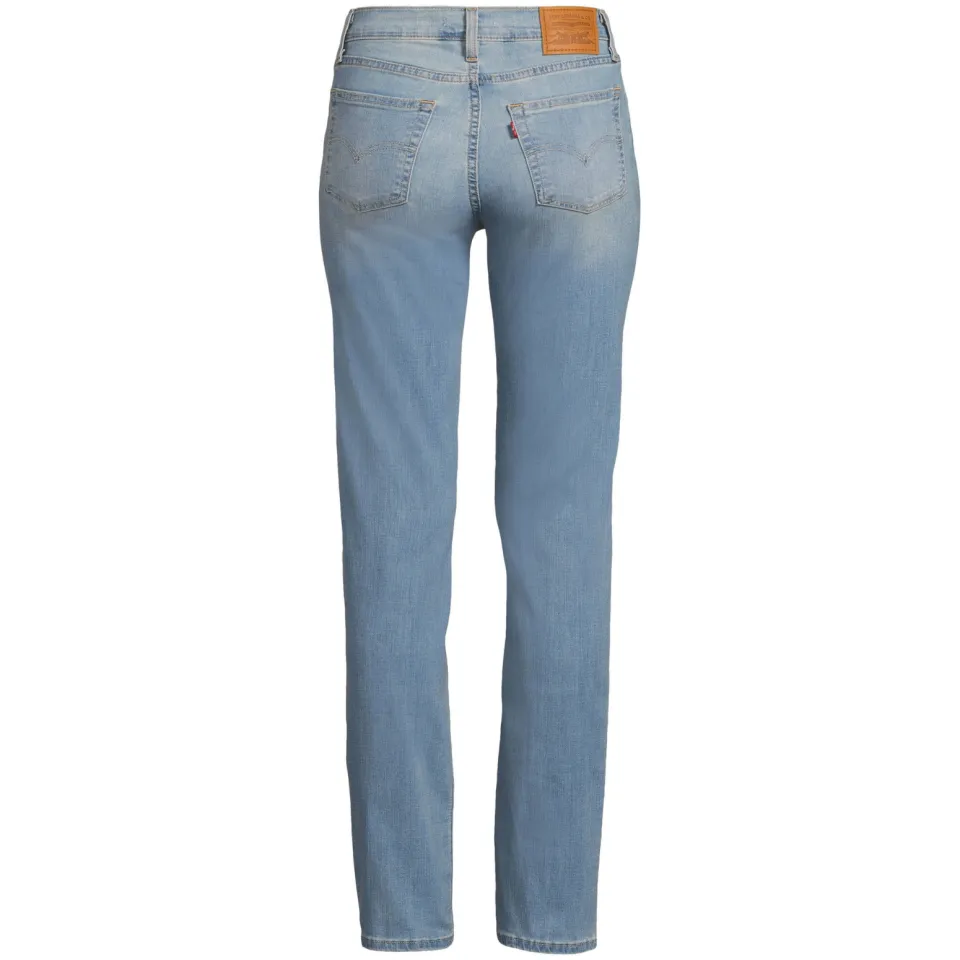 Levi's 724 high waist straight leg jeans medium blue denim, foto 3
