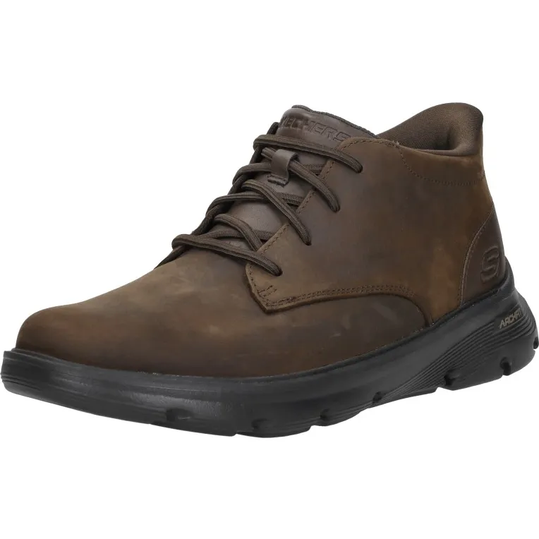 Skechers Arch Fit Garza veterschoenen donkerbruin, foto 4