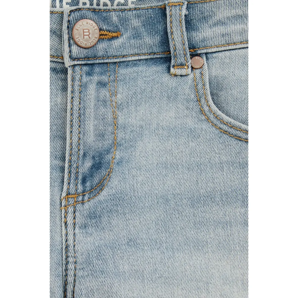 WE Fashion Blue Ridge slim denim short lichtblauw, foto 4