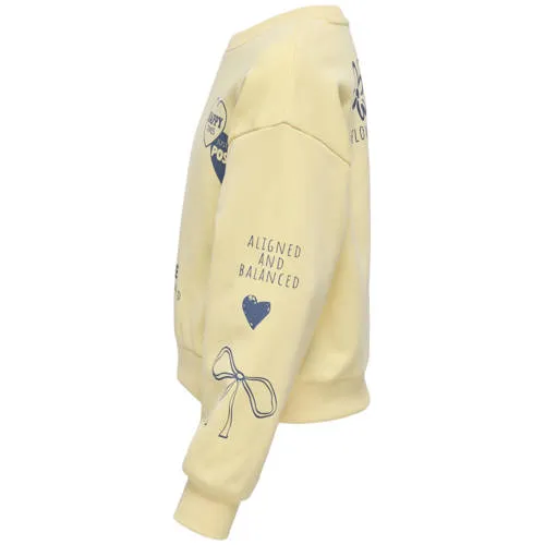 KIDS ONLY GIRL sweater met print - geel, foto 3