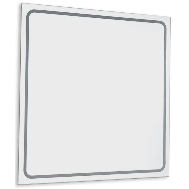 Sapho Badkamerspiegel Sapho Gemini II 55x55 cm LED-Strips Aluminium