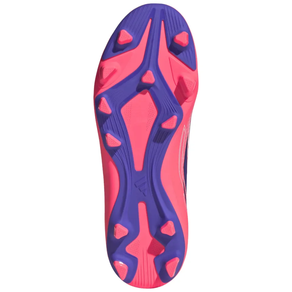 Adidas Performance F50 Hyperfast Club junior imitatieleren voetbalschoenen - roze/paars, foto 2