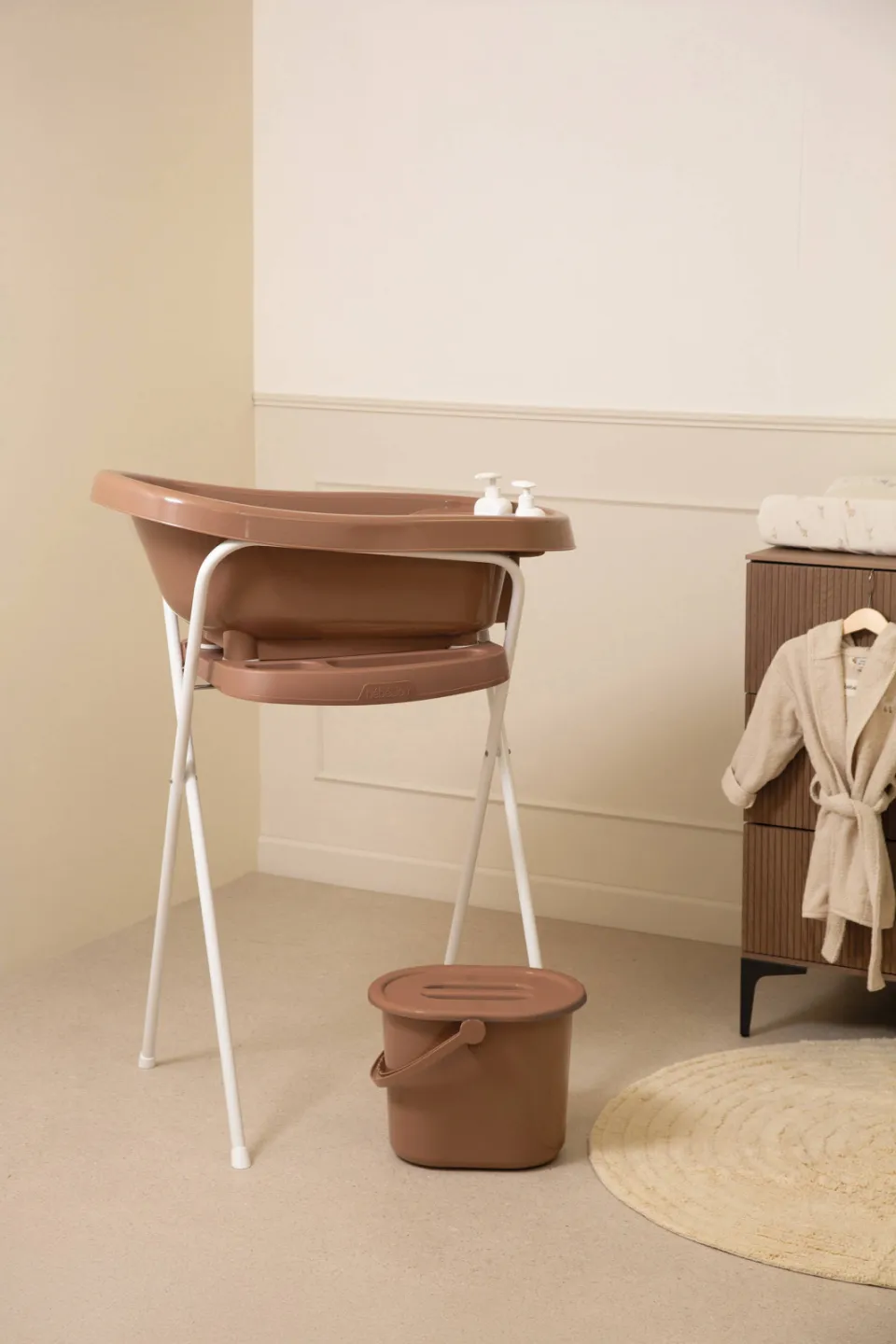 bébé-jou Thermobadset de luxe babybadset Mocha Mousse, foto 2