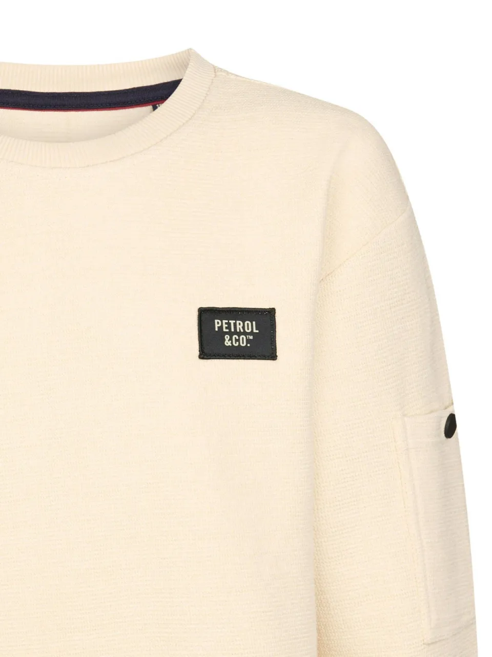 Petrol Industries sweater - crème, foto 7