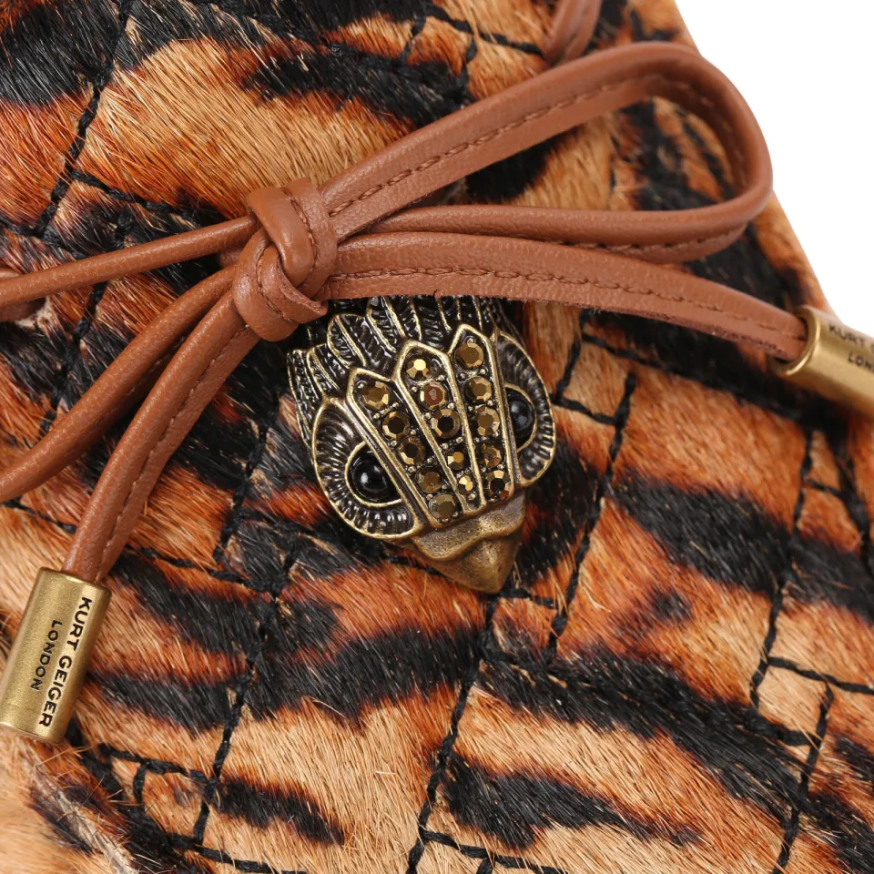 Kurt Geiger Eagle mocassins met panterprint - cognac, foto 7